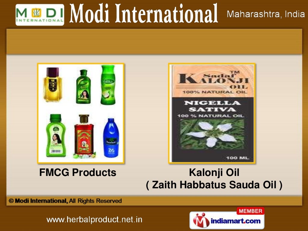 Herbal & FMCG Products by Modi International, Mumbai