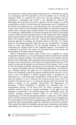 Computers In Railways X Computer System Design And Operation In The ...