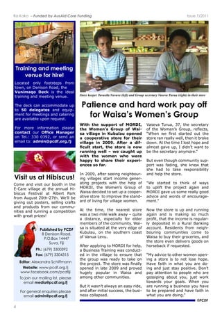 S"(I"="((T(!"#$%$&'(&)"*)+$&,-.%&!"#$+#/ 9''-&(:;6788
?@A8.490,#A;#?BCD#
U(/&%)'+%(S+">L
!JVJ<+?(8WWW:
E-0"L(3)4)
?9EF#XY:Z[(77Z6#
D71F#XY:Z[(7W8]
(,.2*-F#^1&?"%>#"(EFC)GG,"%%
AAAJ2F>GJ+#DJG4
O+(4+)%(+-#(,")1)%D(1)'$L(21&"'&((
&,")1(G0,.7HIJ,KE*-:EKL#
3+#(D&%&#"1(&%_-)#)&'(21&"'&(
&,")1(7,G.3HIJ,KE*-:EKL
?72.03J0#73,#97-,#5*-+#I7;#*KK#
9
9
9
K&$QRRSF$,6-#'$*##.&%$&#.%"2()'>
.&%$ M.33,%#*$ *-,'-$ .&9(0#$ %#&#'>
,-.&%$ 1'(E#9-*$ /.-"$ -"#$ "#31$ (6$
GHNBKF$ -"#$ T(0#&D*$ U'()1$ (6$
T,.*,$+#9.+#+$-($*#-$)1$,$9((1#'>
,-.M#$*-('#$$-($.01'(M#$-"#$*-,&+>
,'+$(6$3.M.&%$6('$M.33,%#$/(0#&?
@-$ -"#$ -.0#F$ -"#$ &#,'#*-$ *-('#$
/,*$,$-/($0.3#$/,35$,/,4$V$W).-#$
,$ +.*-,&9#F$ #*1#9.,334$ 6('$ #3+#'$
0#02#'*$(6$-"#$9(00)&.-4?$T,.>
*,$.*$*.-),-#+$,-$-"#$M#'4$#+%#$(6$
X)2)3,)F$ (&$ -"#$ *()-"#'&$ 9(,*-$
(6$Y,&),$I#M)?$
@6-#'$,1134.&%$-($GHNBK$6('$"#31F$
,$<)*.&#**$!',.&.&%$/,*$9(&+)9->
#+$ .&$ -"#$ M.33,%#$ -($ #&*)'#$ -",-$
-"#$%'()1$/,*$'#,+4$-($-,5#$(&$
(1#&#+$.&$3,-#$QRRS$,&+$1'(M#+$
")%#34$ 1(1)3,'$ .&$ T,.*,$ ,&+$
,0(&%$(-"#'$9(00)&.-.#*?
<)-$.-$/,*&D-$,3/,4*$,&$#,*4$'.+#F$
,&+$,6-#'$.&.-.,3$*)99#**F$-"#$2)*.>
&#**$9(33,1*#+?$
Y,*#M,$!)'),F$Z[F$-"#$*#9'#-,'4$
*-('#$',&$'#,334$/#33F$-"#&$.-$2'(5#$
+(/&?$@-$-"#$-.0#$K$3(*-$"(1#$,&+$
,30(*-$%,M#$)1F$K$+.+&D-$/,&-$-($
2#$-"#$*#9'#-,'4$,&40('#?L
<)-$#M#&$-"()%"$9(00)&.-4$*)1>
1('-$ /,*$ 6,+.&%F$ *"#$ 5&#/$ -",-$
*"#$ ",+$ -($ -,5#$ '#*1(&*.2.3.-4$
,&+$"#31$-"#$*-('#?
$
JT#$ *-,'-#+$ -($ -".&5$ (6$ /,4*$
-($ )13.6-$ -"#$ 1'(E#9-$ ,%,.&$ ,&+$
GHNBK$%,M#$)*$*(0#$'#,334$%((+$
,+M.9#$,&+$/('+*$(6$#&9()',%#>
0#&-?L
7(/$-"#$*-('#$.*$)1$,&+$')&&.&%$
,%,.&$ ,&+$ .*$ 0,5.&%$ *($ 0)9"$
>
34$ +#1(*.-#+$ .&$ ,$ N)',3$ <,&5.&%$
,99()&-?$ N#*.+#&-*$ 6'(0$ &#.%">
2()'.&%$ 9(00)&.-.#*$ 9(0#$ -($
T,.*,$-($2)4$-"#.'$%'(9#'.#*F$,&+$
-"#$*-('#$#M#&$+#3.M#'*$%((+*$(&$
"('*#2,95$.6$'#W)#*-#+?
JG4$,+M.9#$-($(-"#'$/(0#&$(1#&>
.&%$ ,$ *-('#$ .*$ -($ &(-$ 3(*#$ "(1#?$
,M#$ 6,.-"$ .&$ /",-$ 4()$ ,'#$ +(>
.&%$,&+$E)*-$*-,4$1(*.-.M#?$B(&D-$
1,4$,--#&-.(&$-($1#(13#$/"($,'#$
%(**.1.&%$ ,2()-$ 4()F$ E)*-$ /('5$
-(/,'+*$ 4()'$ %(,3*?$ T"#&$ 4()$
,'#$')&&.&%$,$2)*.&#**$4()$",M#$
-($2#$1'#1,'#+$,&+$",M#$6,.-"$.&$
/",-$4()$,'#$+(.&%?L
$-7.3.3:#73,#G002.3:#
/03@0#K*-#9.-0M
I(9,-#+$ (&34$ 6((-*-#1*$ 6'(0$
-(/&F$(&$B#&.*(&$N(,+F$-"#$
$ .*$ -"#$ .+#,3$
-',.&.&%$,&+$0##-.&%$M#&)#?$
!"#$+#95$9,&$,99(00(+,-#$)1$
-( $ ,&+$ #W).1>
0#&-$6('$0##-.&%*$,&+$9,-#'.&%$
,'#$,M,.3,23#$)1(&$'#W)#*-?$
C('$ 0('#$ .&6('0,-.(&$ 13#,*#$
:-";,:;$ ()'$ $
A(0#$,&+$M.*.-$()'$2((-"$.&$-"#$
O>A,'#$M.33,%#$,-$-"#$,&&),3$.>
2.*9)*$ C#*-.M,3$ ,-$ @32#'-$ =,'5$
6'(0$@)%)*-$QR-">Q[-"?$T#D33$2#$
%.M.&%$()-$1(*-#'*F$*#33.&%$9',6-*$
,&+$ 1'(+)9-*$ 6'(0$ ()'$ 9(00)>
&.-.#*$,&+$')&&.&%$,$9(01#-.-.(&$
/.-"$%'#,-$1'.:#*]
!"#$%&'%%(%$&)*+,-./*&0,+,+%&1/%2"3&*45&6$#,(&-%7$%"*$8&0*-%+*&),$,*&1$.9:"3&.4&":%.$&-"#$%
W
 