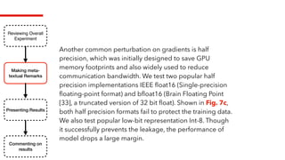 result analysis for deep leakage from gradients | PDF