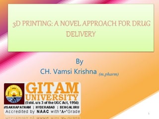 By
CH. Vamsi Krishna (m.pharm)
1
 