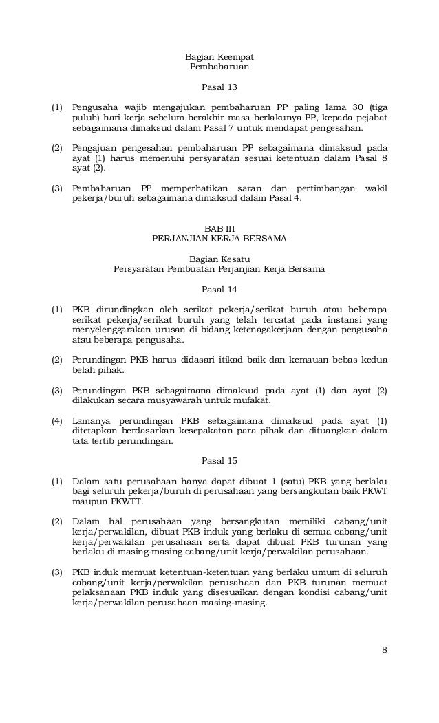 Peraturan Perusahaan Dan Perjanjian Kerja Bersama Blogversations Com