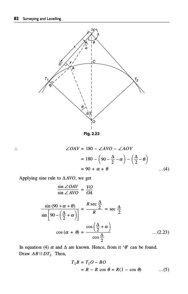 Circular Curves Surveying Civil Engineering