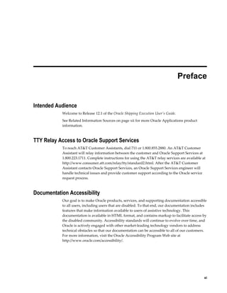 Oracle Shipping Execution User's Guide