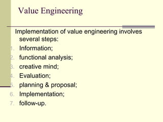 122 value engineering | PPT