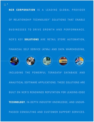 ncr annual reports 2000