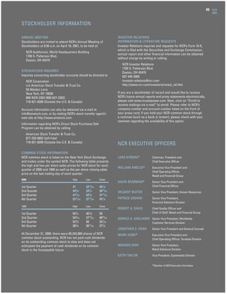 ncr annual reports 2000
