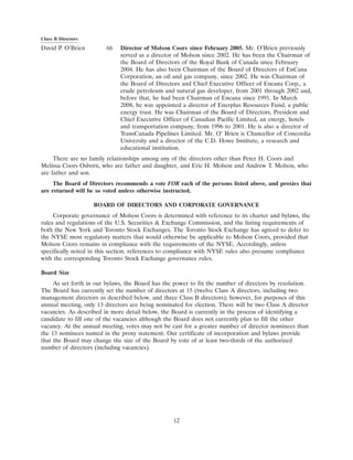 molson coors brewing   ProxyStatement1