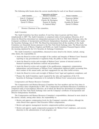 molson coors brewing   ProxyStatement1