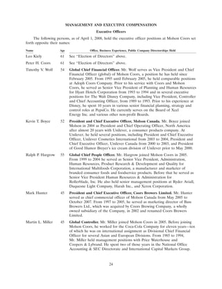molson coors brewing   ProxyStatement1