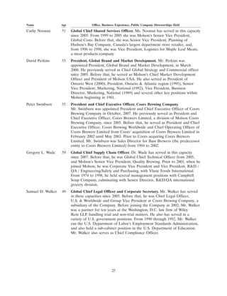 molson coors brewing   ProxyStatement1