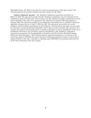 molson coors brewing   ProxyStatement1