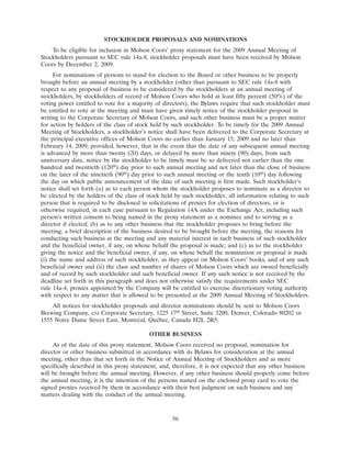 molson coors brewing   ProxyStatement1