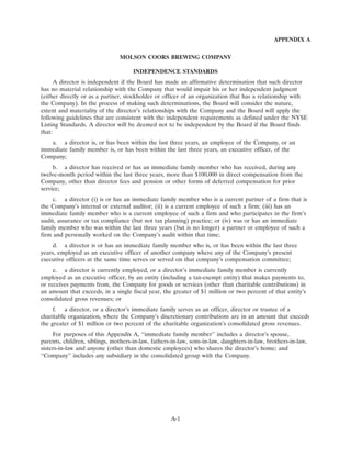 molson coors brewing   ProxyStatement1