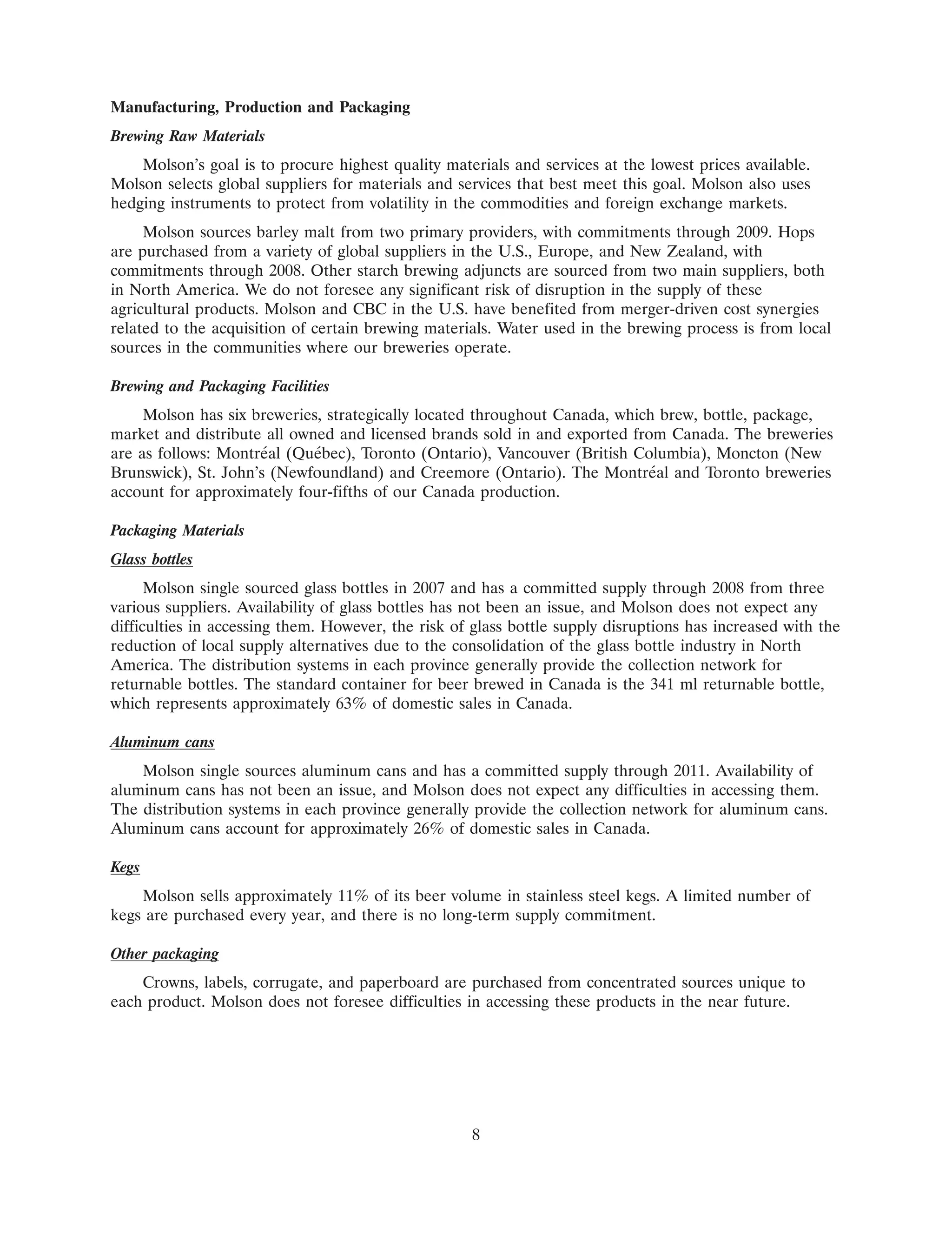 molson coors brewing 200710K