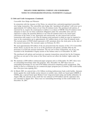 molson coors brewing  200710K