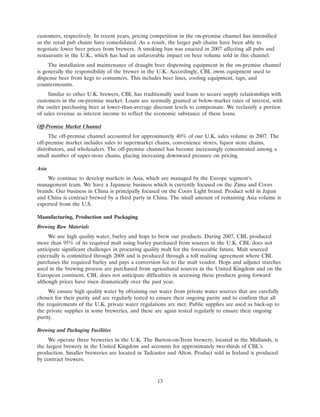 molson coors brewing  200710K