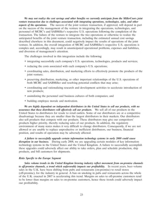 molson coors brewing  200710K