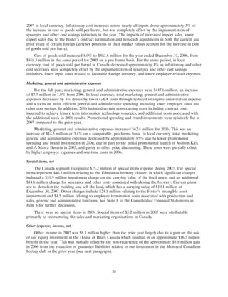 molson coors brewing  200710K