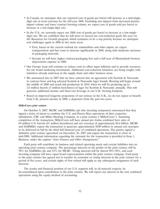 molson coors brewing  200710K