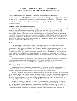 molson coors brewing  200710K