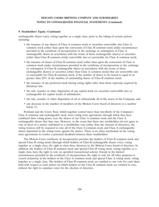 molson coors brewing  200710K