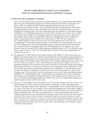 molson coors brewing  200710K