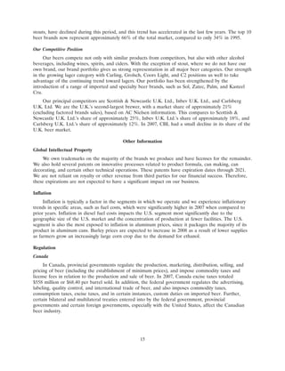 molson coors brewing  200710K