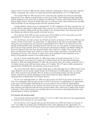 molson coors brewing  200710K