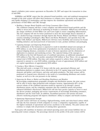 molson coors brewing  200710K