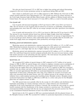 molson coors brewing  200710K