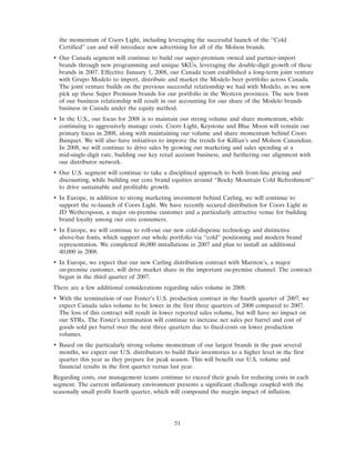 molson coors brewing  200710K