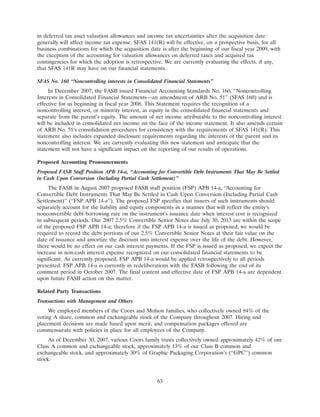 molson coors brewing  200710K