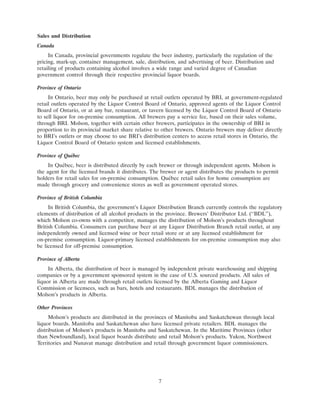 molson coors brewing  200710K