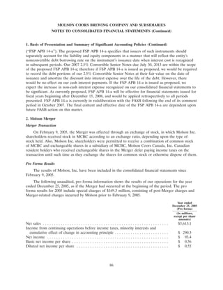 molson coors brewing  200710K