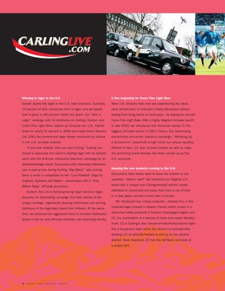 molson coors brewing  MOLSONCOORS_AR2004_EN