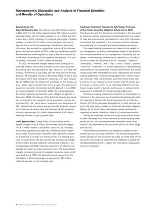 molson coors brewing  MOLSONCOORS_AR2004_EN