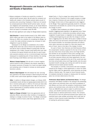 molson coors brewing  MOLSONCOORS_AR2004_EN