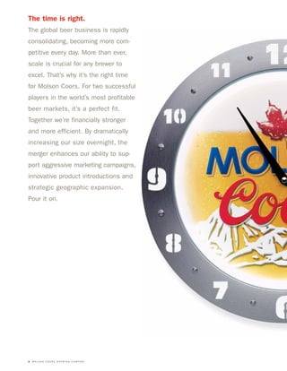 molson coors brewing  MOLSONCOORS_AR2004_EN