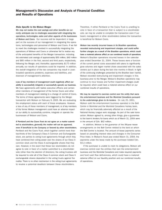 molson coors brewing  MOLSONCOORS_AR2004_EN