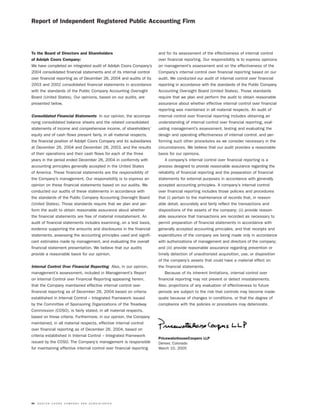 molson coors brewing  MOLSONCOORS_AR2004_EN