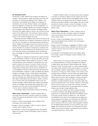 molson coors brewing  MOLSONCOORS_AR2004_EN