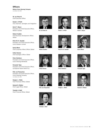 molson coors brewing  MOLSONCOORS_AR2004_EN