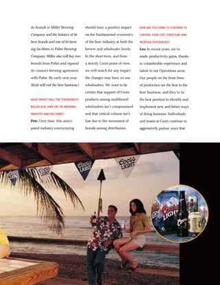 molson coors brewing  COORS_AR1998