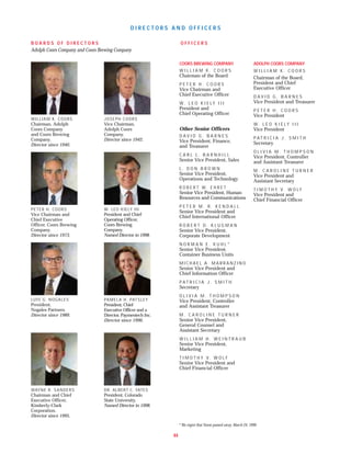 molson coors brewing  COORS_AR1998