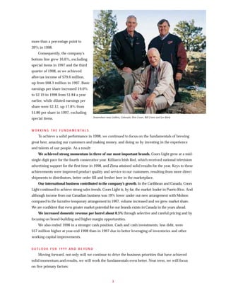 molson coors brewing  COORS_AR1998