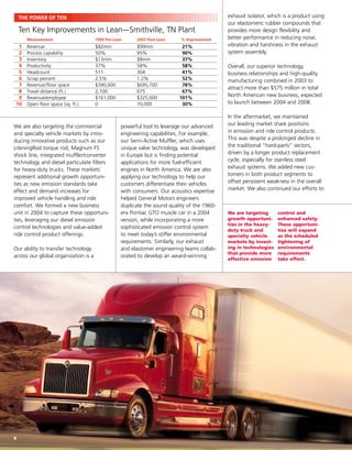 tenneco annual reports 2003