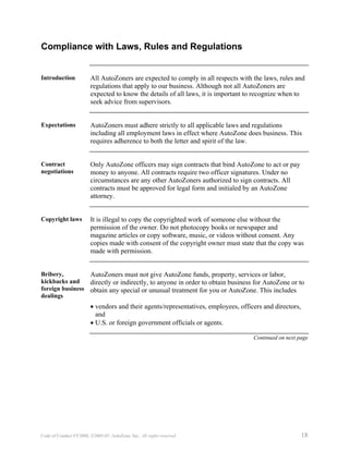 autozone CodeofConductFY2008_English