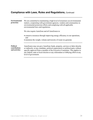 autozone CodeofConductFY2008_English