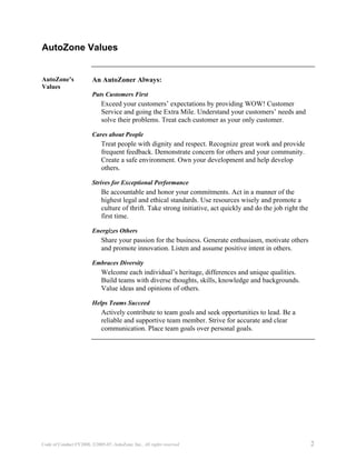 autozone CodeofConductFY2008_English